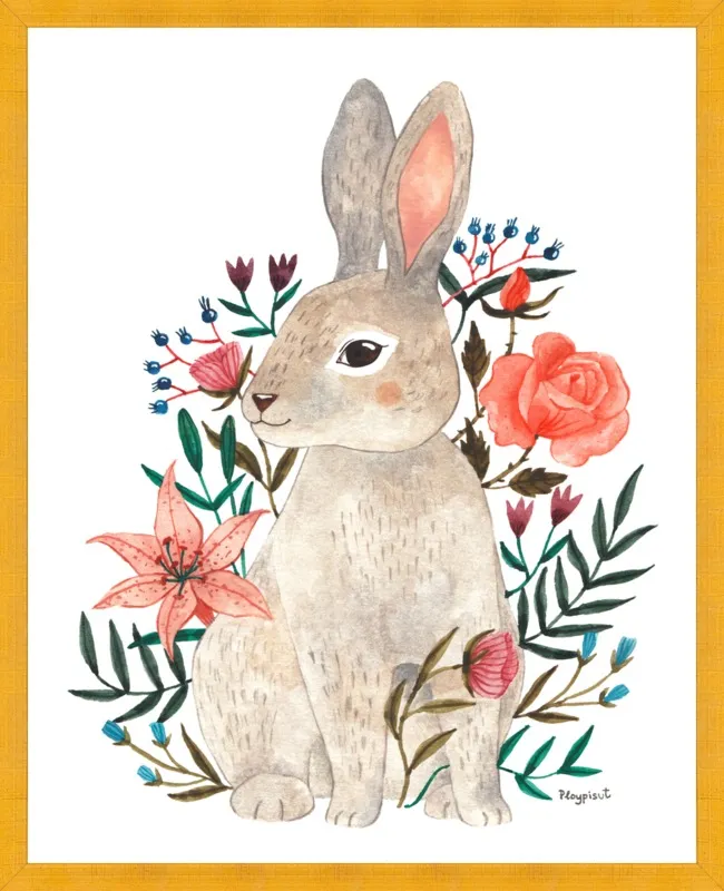 Rabbit by Ploypisut for Artfully Walls
