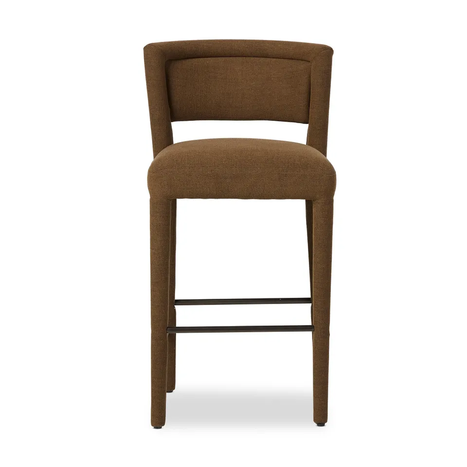 Beverly Bar + Counter Stool - Crypton Nomad Mushroom