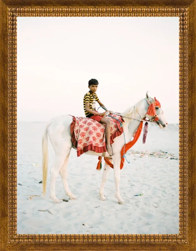 Boy on Horse by Andrew Jacona for Artfully Walls