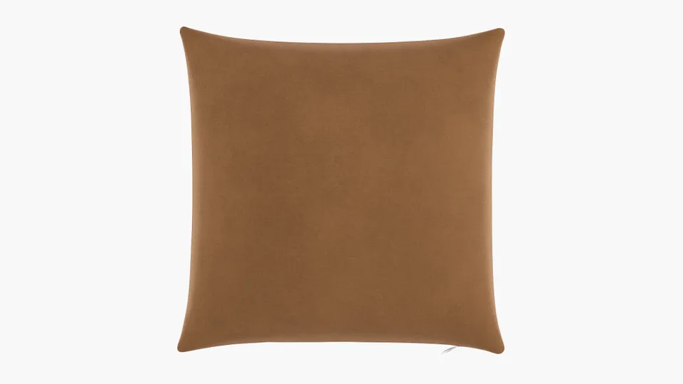 Throw Pillow 20", Nutmeg Luxe Velvet, 20" x 20"