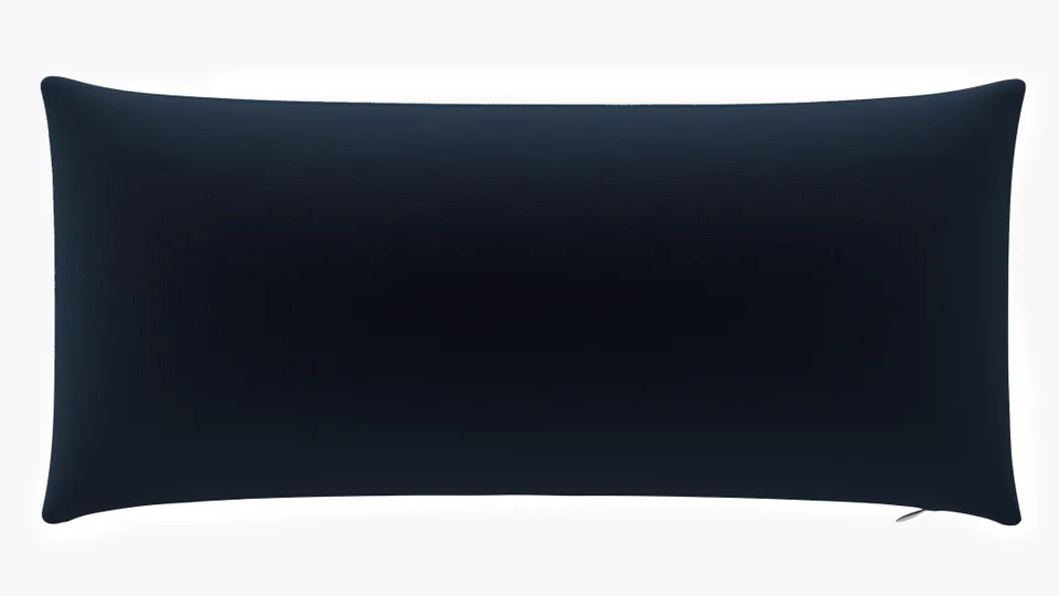 Throw Pillow 14" x 20", Navy Performance Velvet, 14" x 20"