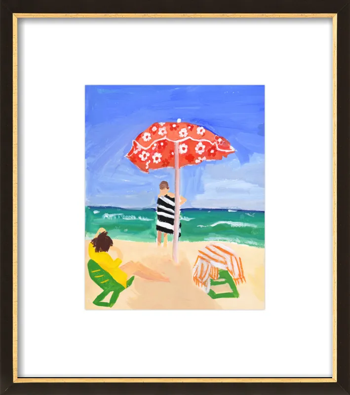 Italian Beach Umbrella by Jackie Mancuso for Artfully Walls