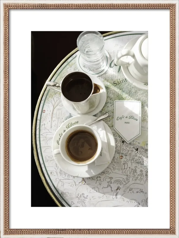 Chocolat chaud au Café de Flore by Lauren & Annael Tolila for Artfully Walls
