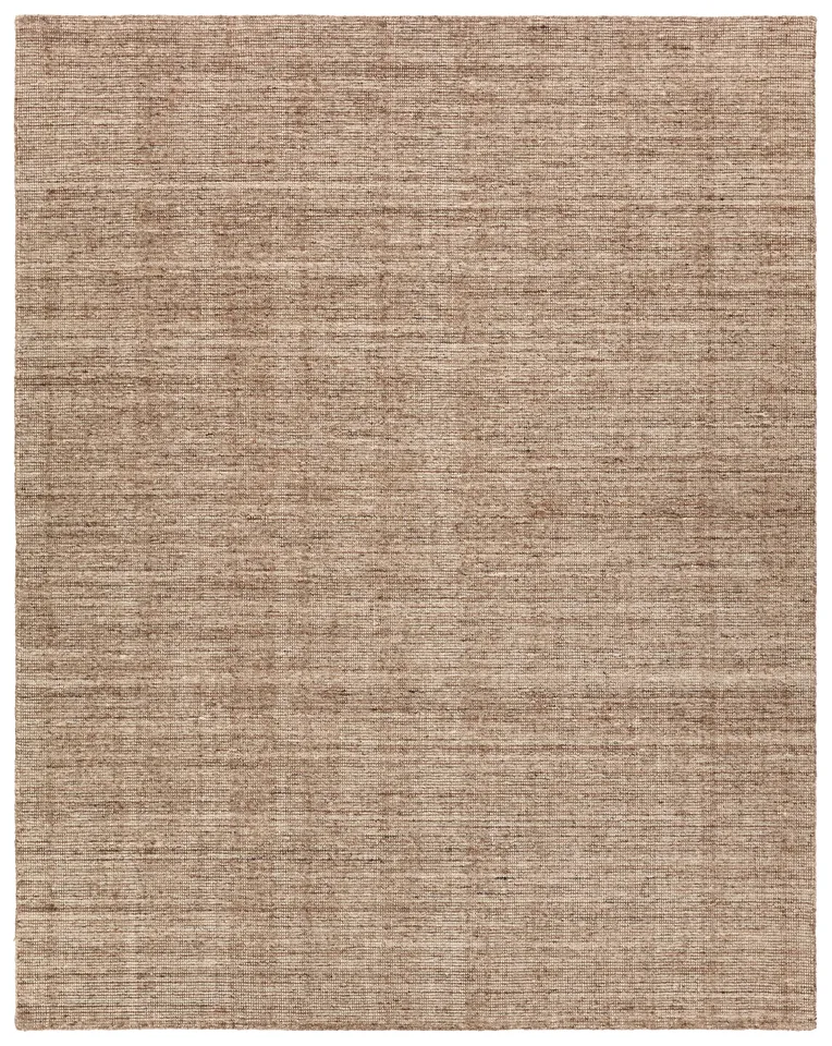 Hued SLO03 Handmade Solid Tan Runner Rug (3'X10')