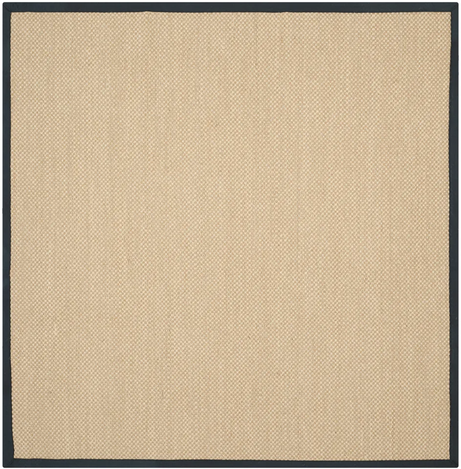 Arlo Home Woven Area Rug, NF141A, Maize/Black,  6' X 6' Square