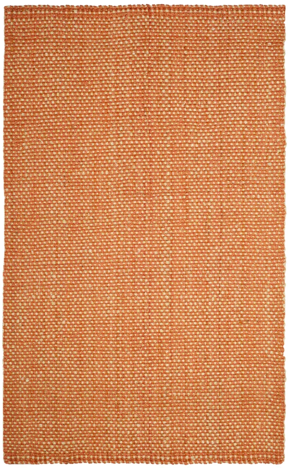 Arlo Home Hand Woven Area Rug, NF262B, Rust/Natural,  6' X 9'