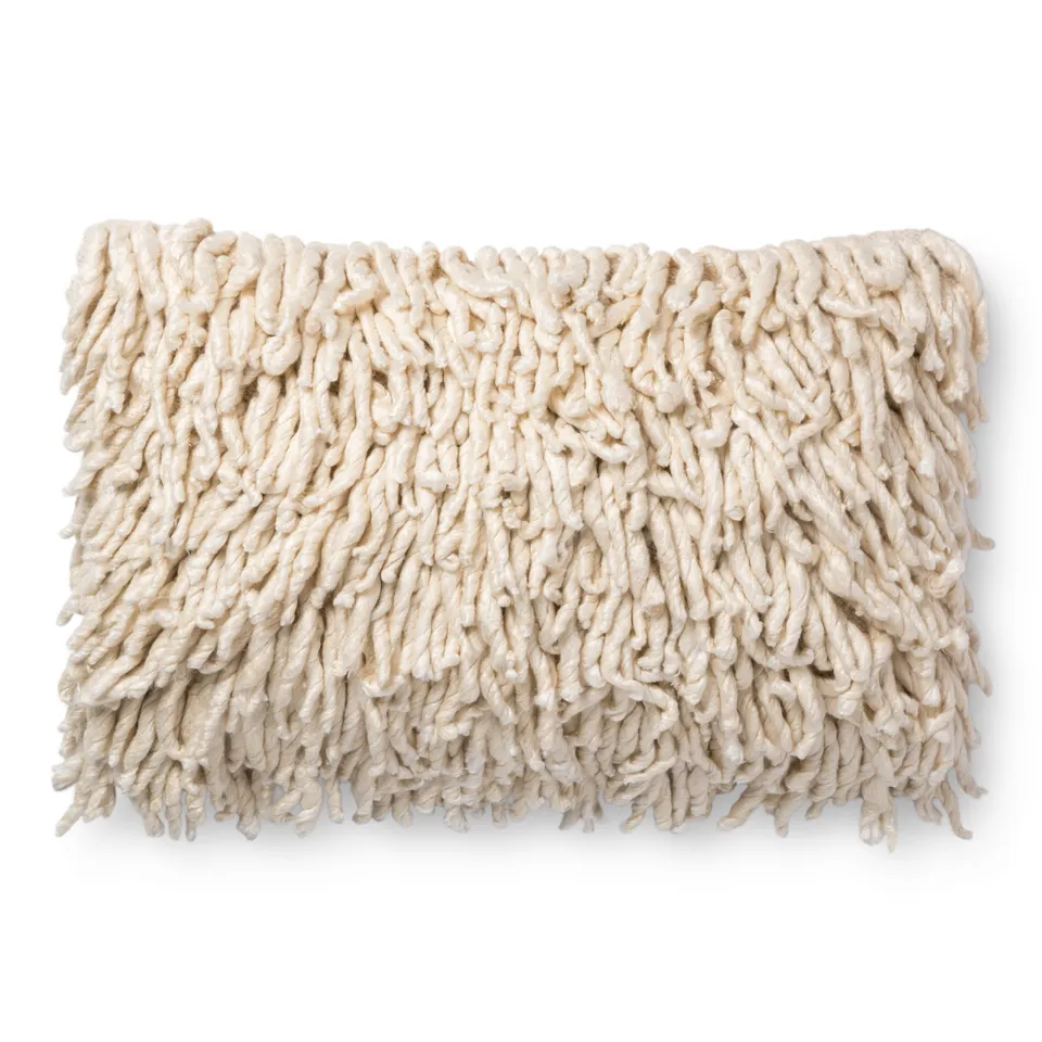Loloi Pillows Cream 16" x 26" Cover w/Poly