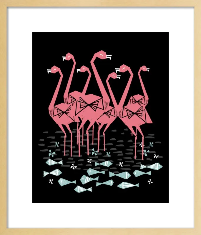 Flamingos by Andrea Lauren for Artfully Walls