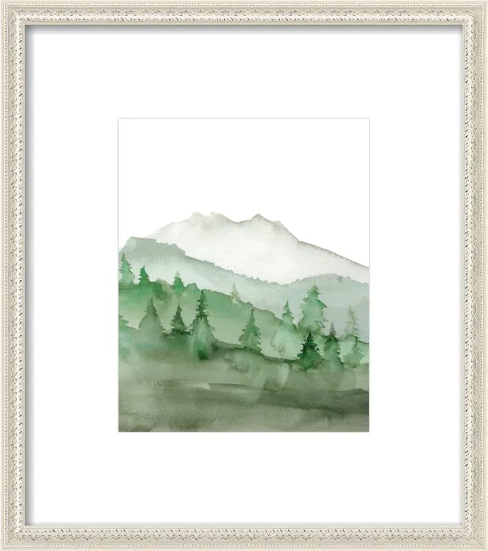 Watercolor Mountain Art Print by Lana Effron for Artfully Walls