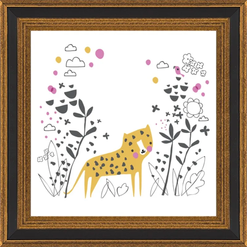 Little jungle leopard by Lizzie Mackay for Artfully Walls