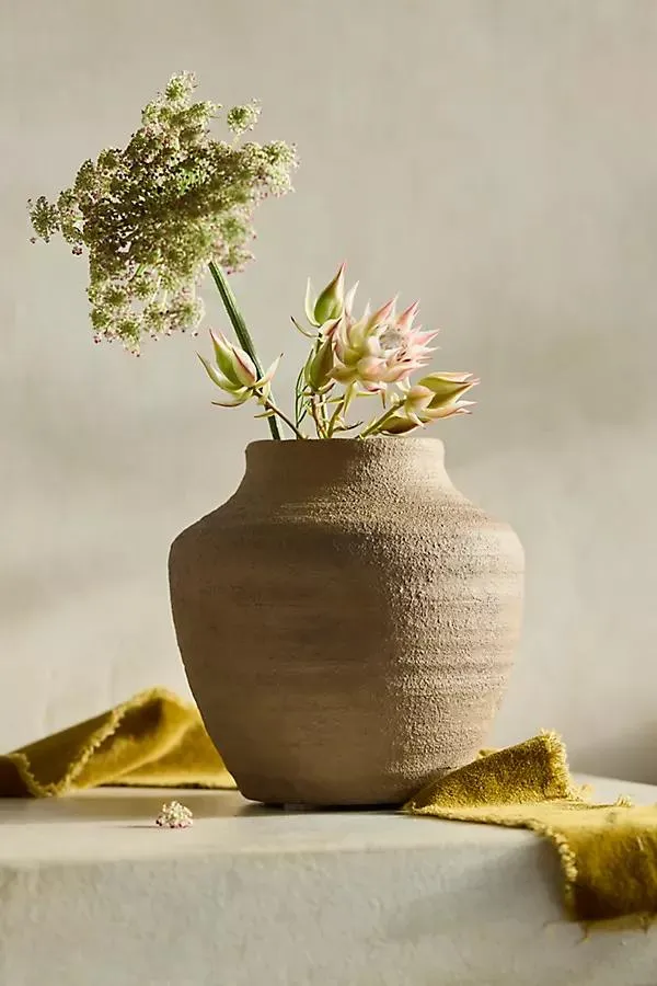 Raven Terracotta Vase
