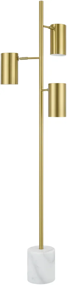 Zion  Electroplated 65"H x 23"W x 23"D Accent Floor Lamp