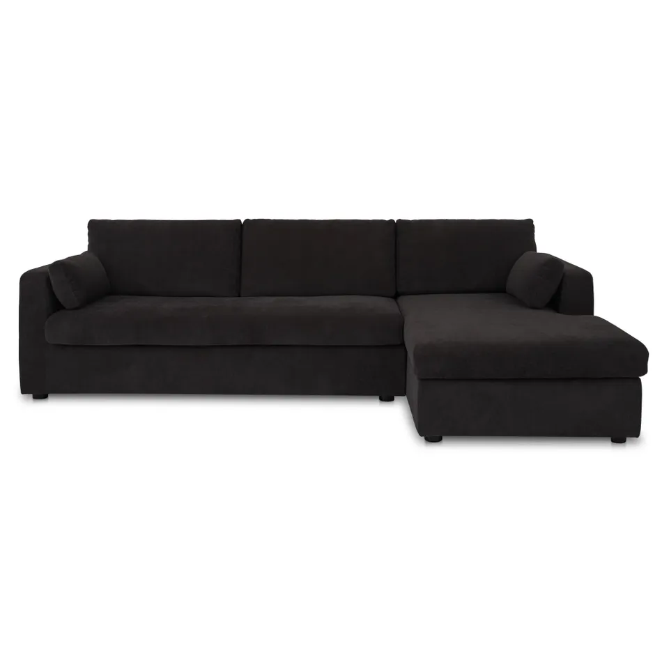 Burrow Sleeper Sectional With Storage Chaise Black Right