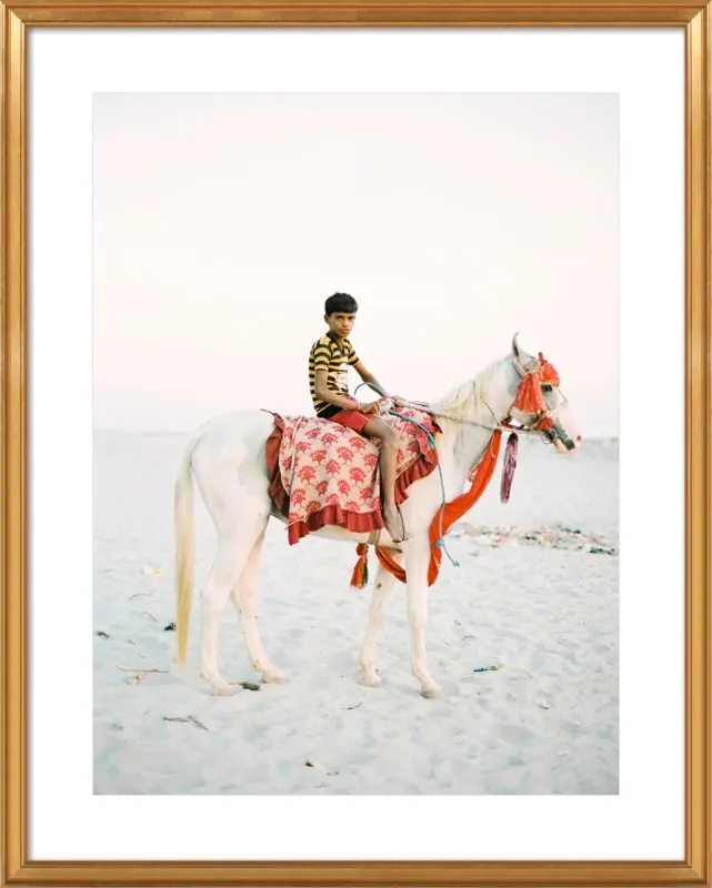 Boy on Horse by Andrew Jacona for Artfully Walls