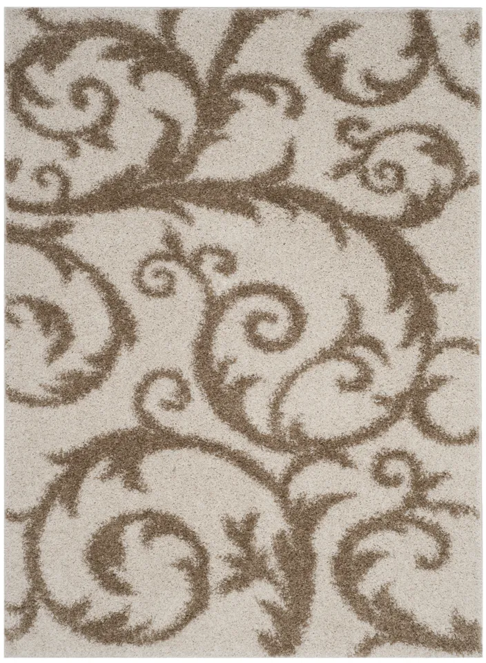 Arlo Home Woven Area Rug, SG167H, Ivory/Beige,  8' X 10'