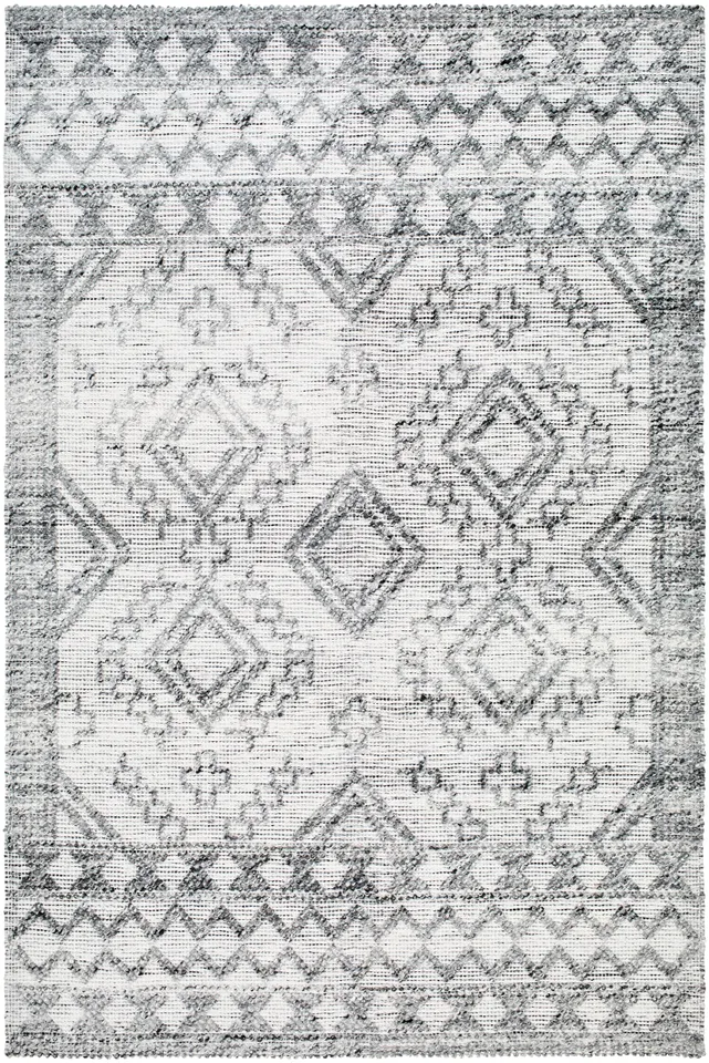 Napoli Gray Indoor 2'6" x 8' Handmade Rug