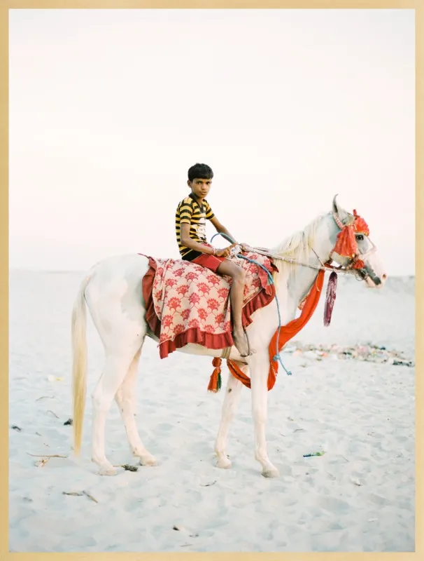 Boy on Horse by Andrew Jacona for Artfully Walls