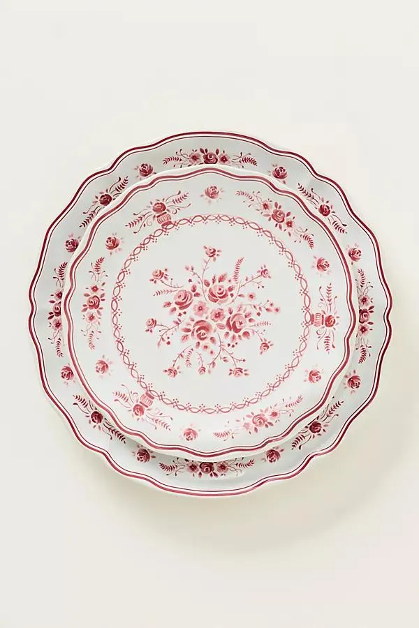 Vila Stoneware Dessert Plate, Set of 4