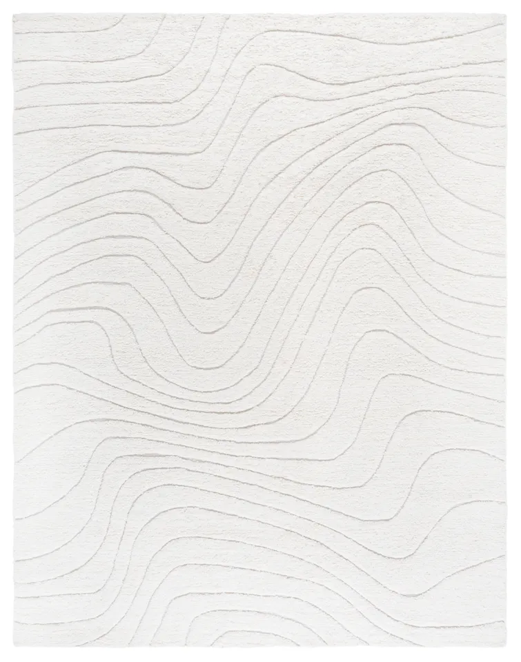 Safavieh Couture Vermont Collection Hand Woven Area Rug, Ivory, 6' x 9'
