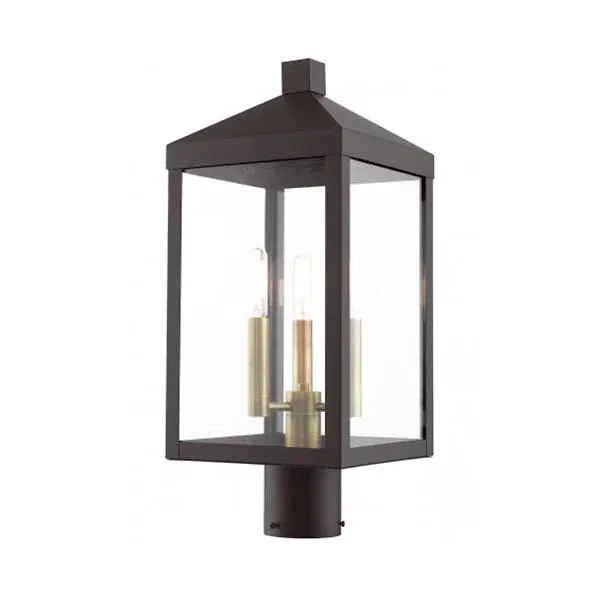 James 3 Light Outdoor Post Light