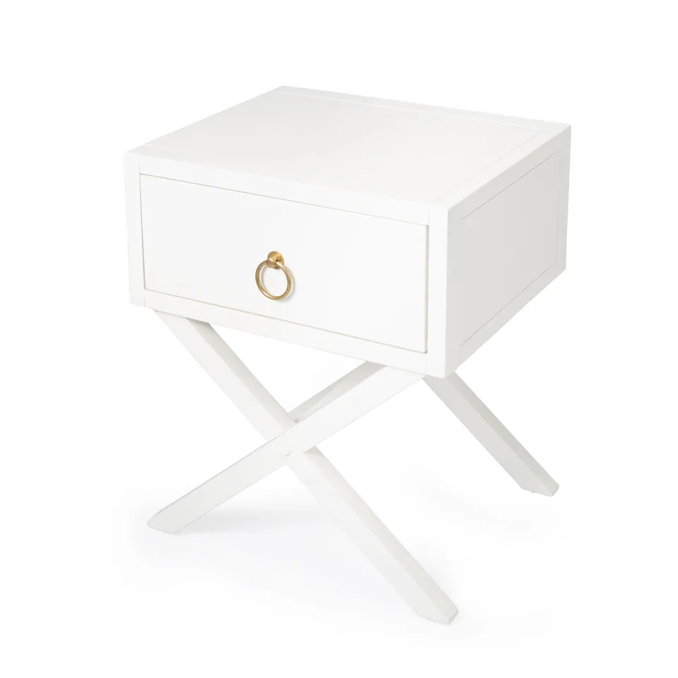 Lark White Nightstand