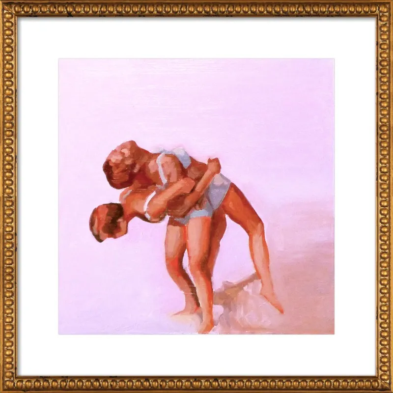 wrestling by Mary Sinner for Artfully Walls
