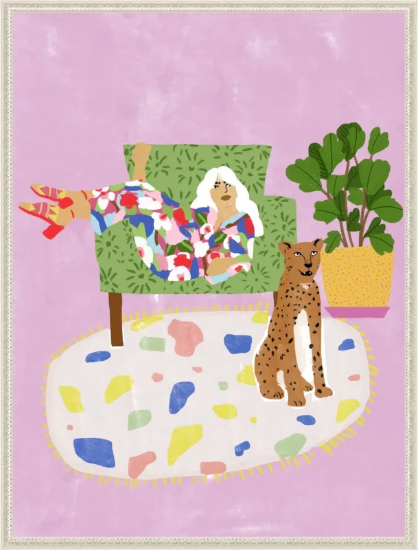 Lady and her tiger by Alja Horvat for Artfully Walls