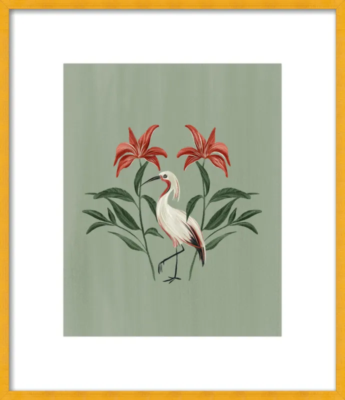 Tropical Crane by Nancy Noreth for Artfully Walls