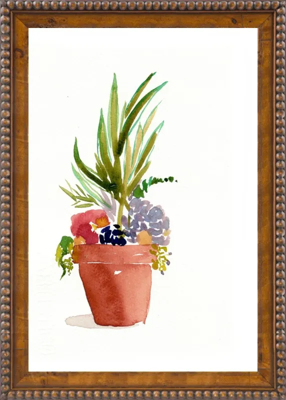Succulent Garden by Christine Lindstrom for Artfully Walls