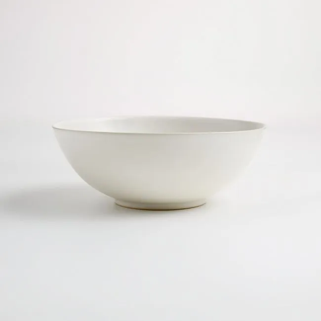 Craft Linen Cream Stoneware Cereal Bowl