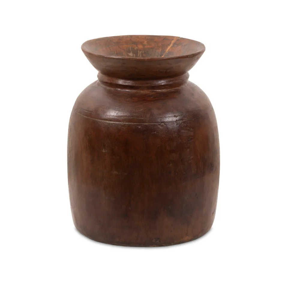 Malbi Wood Vessel - Brown Reclaimed