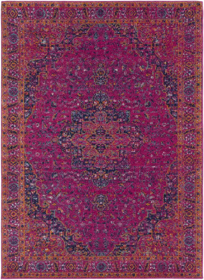 Harput Purple Indoor 5'3" x 7'3" Machine Woven Rug
