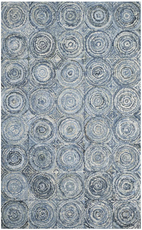 Arlo Home Hand Tufted Area Rug, NAN214A, Blue,  5' X 8'
