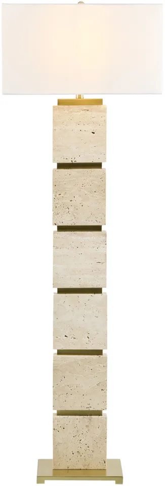 Ponta  Burnished 60"H x 12"W x 20"D Accent Floor Lamp