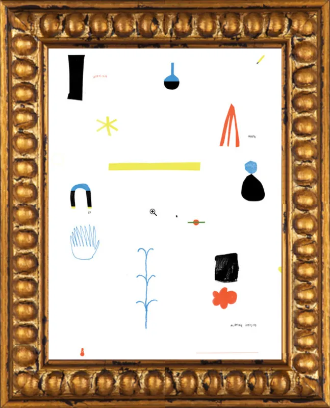 Working hard by playing around  by Agata Królak for Artfully Walls
