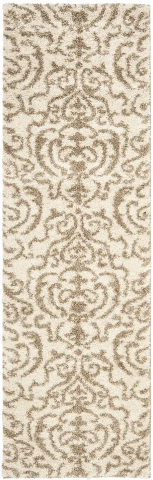 Arlo Home Woven Area Rug, SG462-1113, Cream/Beige,  2' 3" X 11'