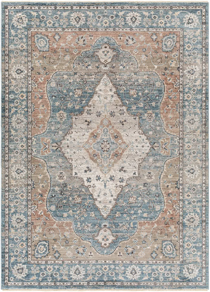 Carlisle Beige Indoor 8'10" x 12'6" Machine Woven Rug