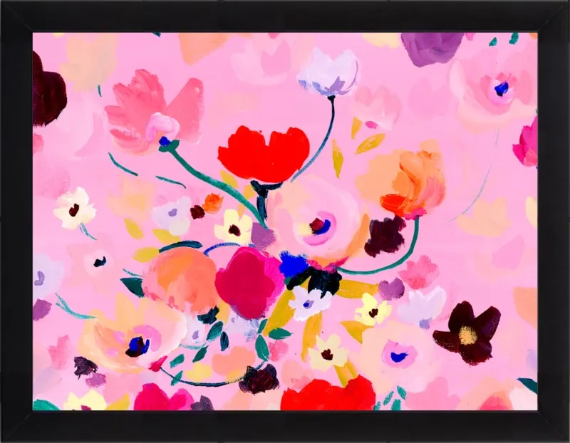 Pink Posey by KT Smail for Artfully Walls