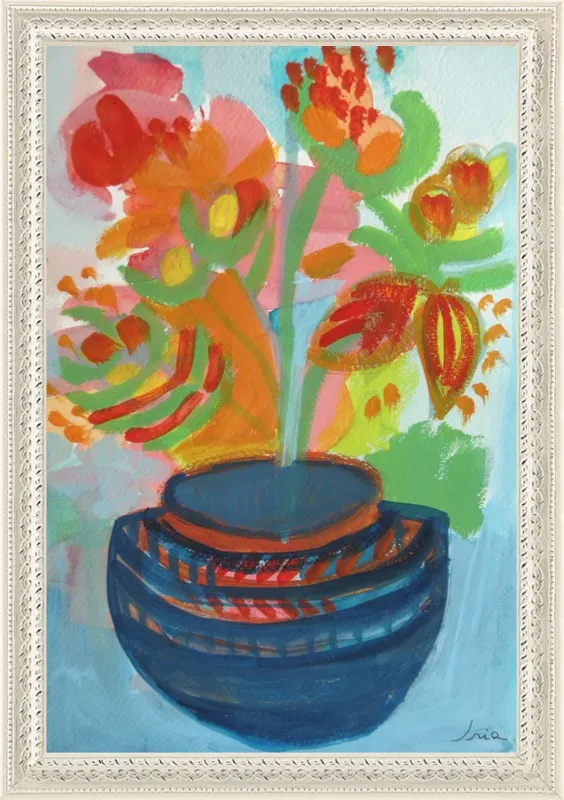 Red Flowers by Iria Fernandez Alvarez for Artfully Walls