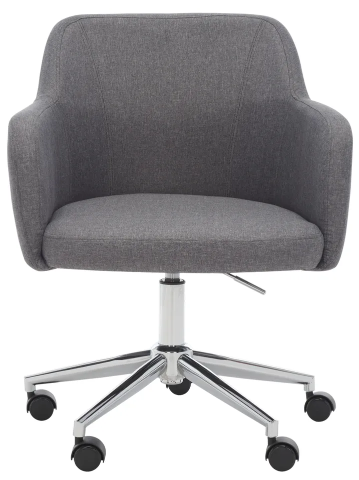 Kains Swivel Office Chair - Gray / Chrome