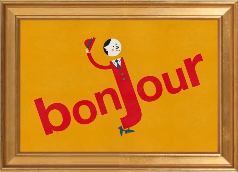 Bonjour by Blanca Gómez for Artfully Walls