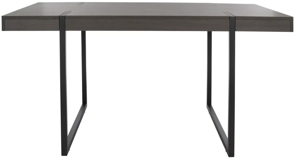Cael Dining Table - Charcoal / Black