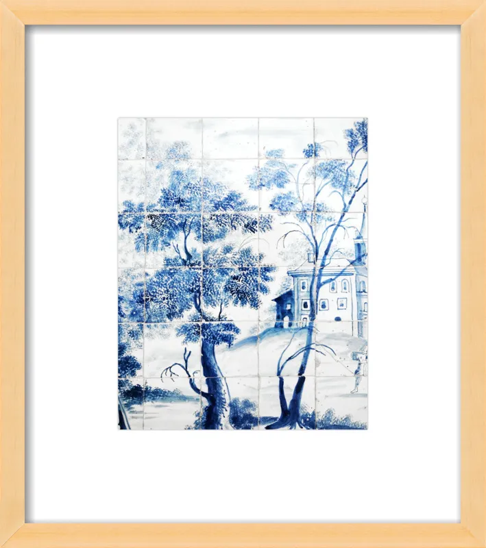 Lisbon Blue Tiles Two by Lupen Grainne for Artfully Walls