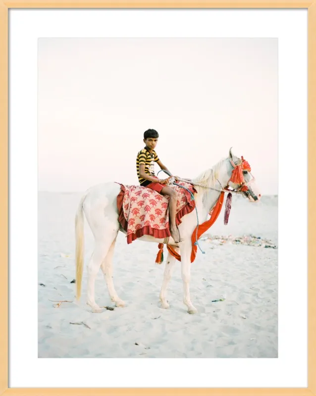 Boy on Horse by Andrew Jacona for Artfully Walls