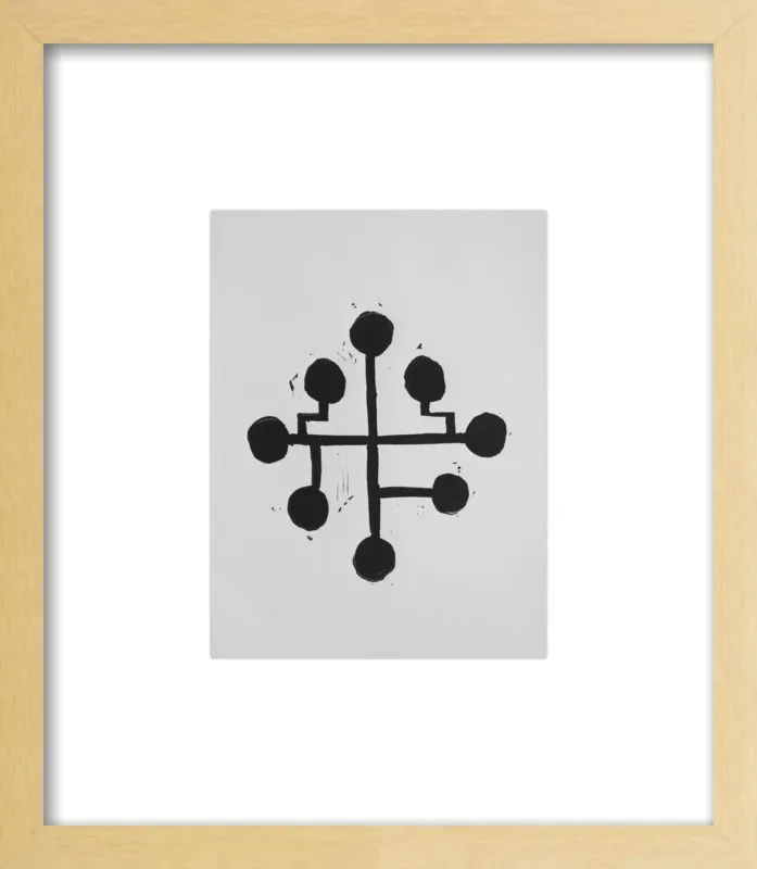 Geometric Midcentury Atomic Print by Stacy Rajab for Artfully Walls