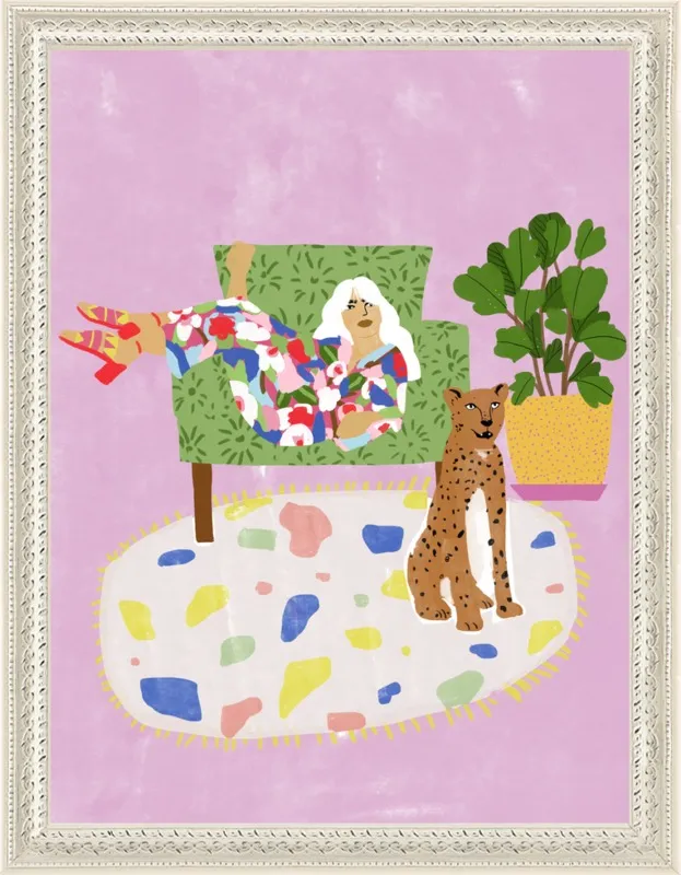 Lady and her tiger by Alja Horvat for Artfully Walls