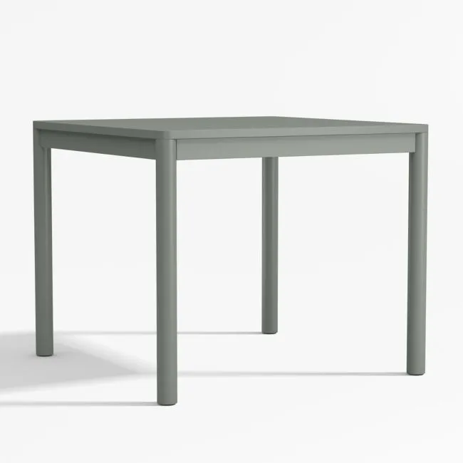 Classic Green Wood Square Kids Play Table