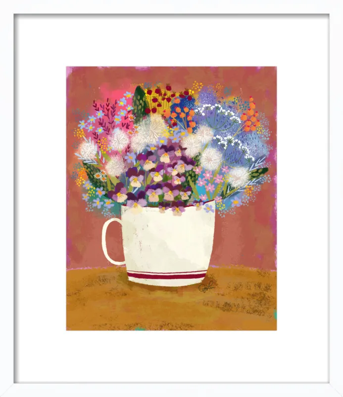 Violas in Russet by Joy Laforme for Artfully Walls