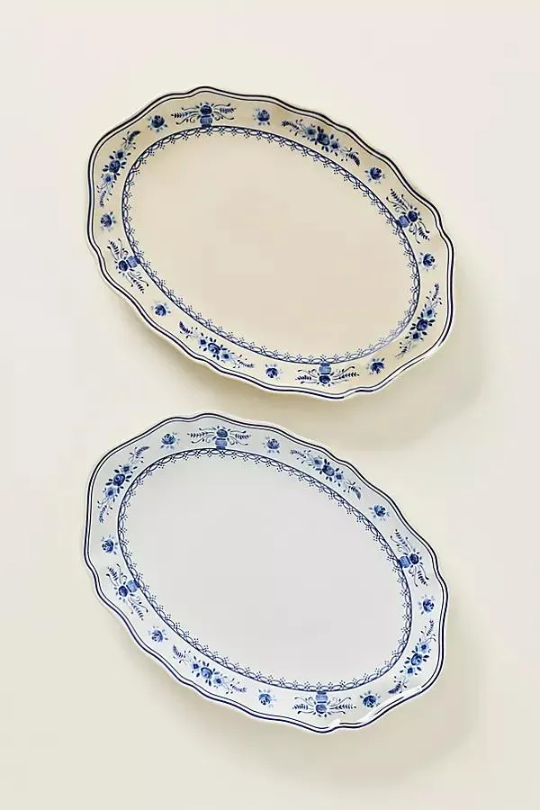 Vila Stoneware Small Oval Platter