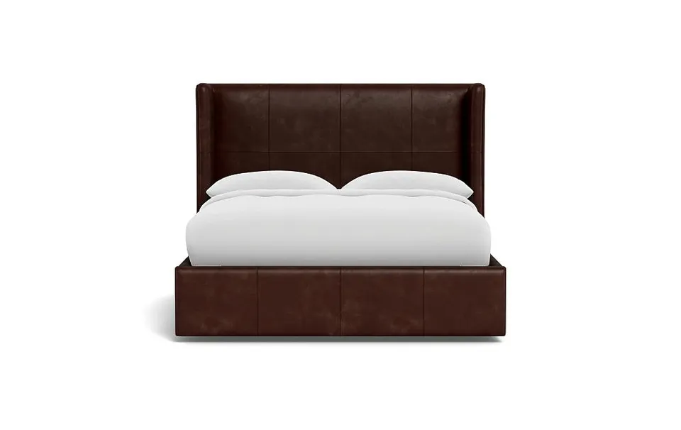 Graham Leather Upholstered Bed with Storage Option